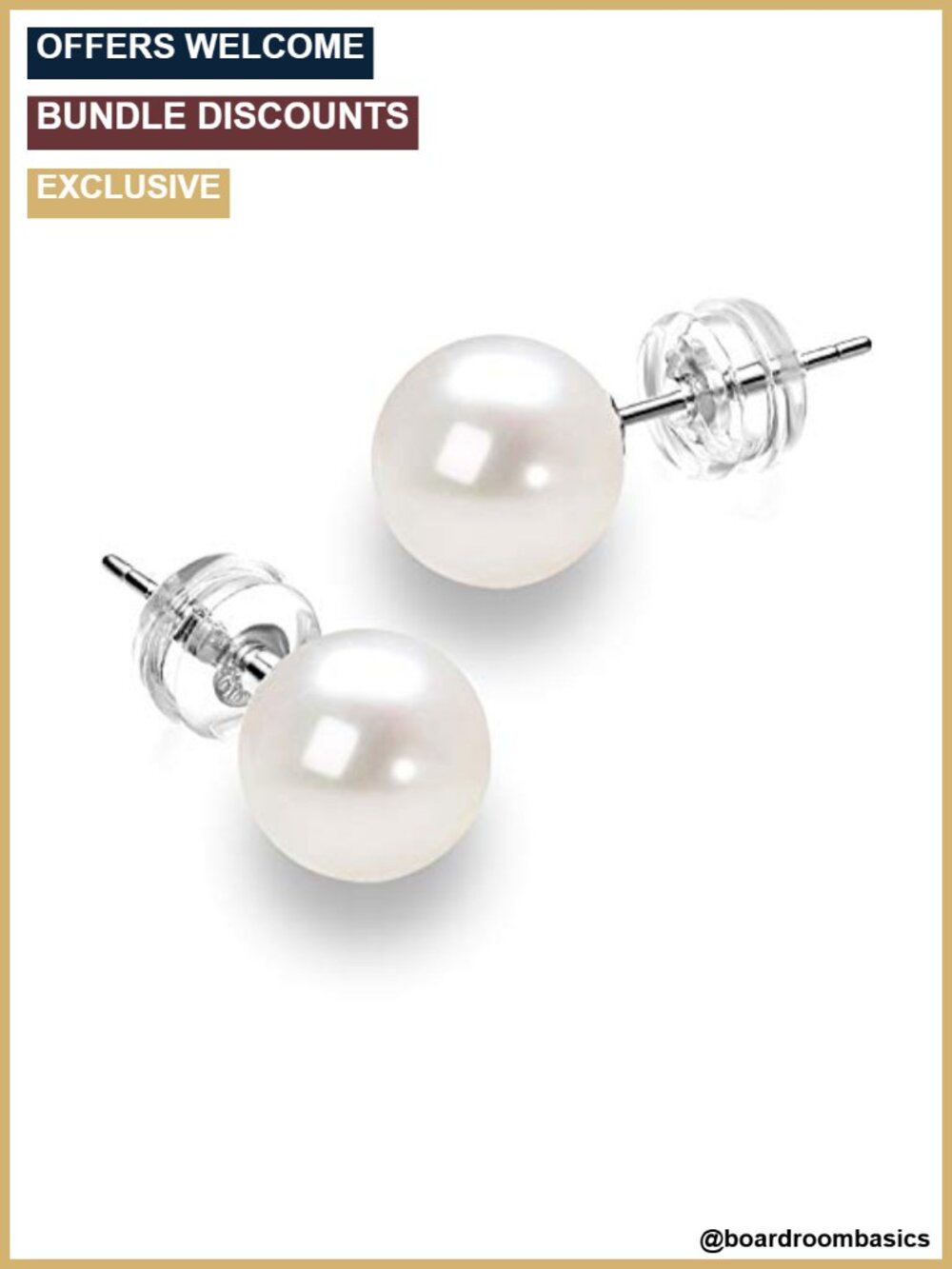 14K Gold Round Freshwater Pearl Stud Earrings AAAA Quality for Women